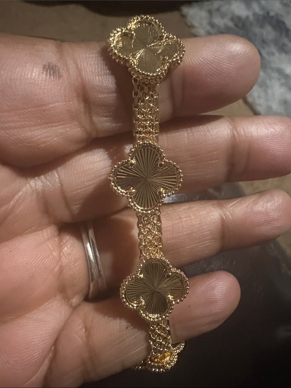 Gold-Tone Clover Link Bracelet - Women's Fashion Jewelry